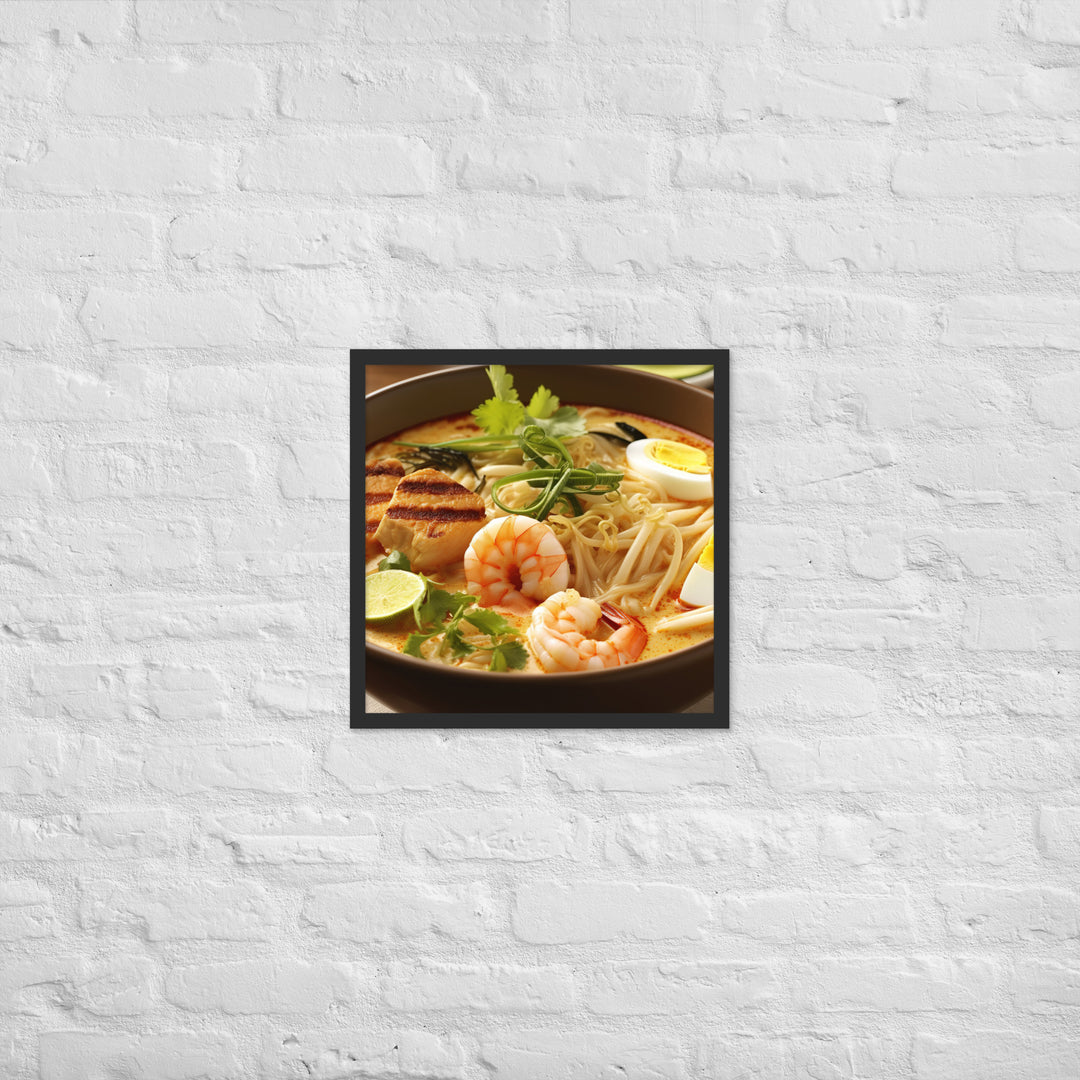 Curry Laksa Framed poster 🤤 from Yumify.AI