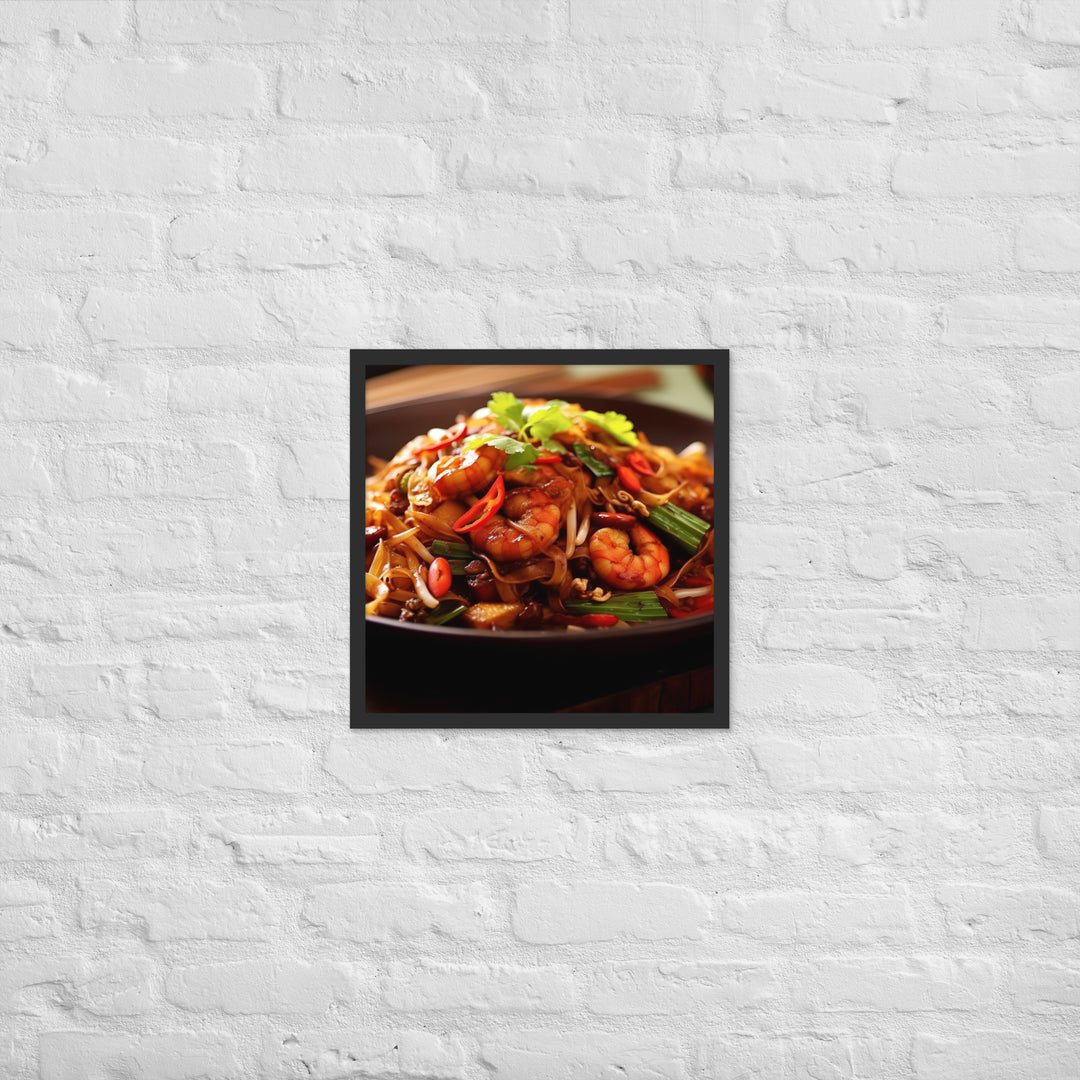 Char Kway Teow Framed poster 🤤 from Yumify.AI