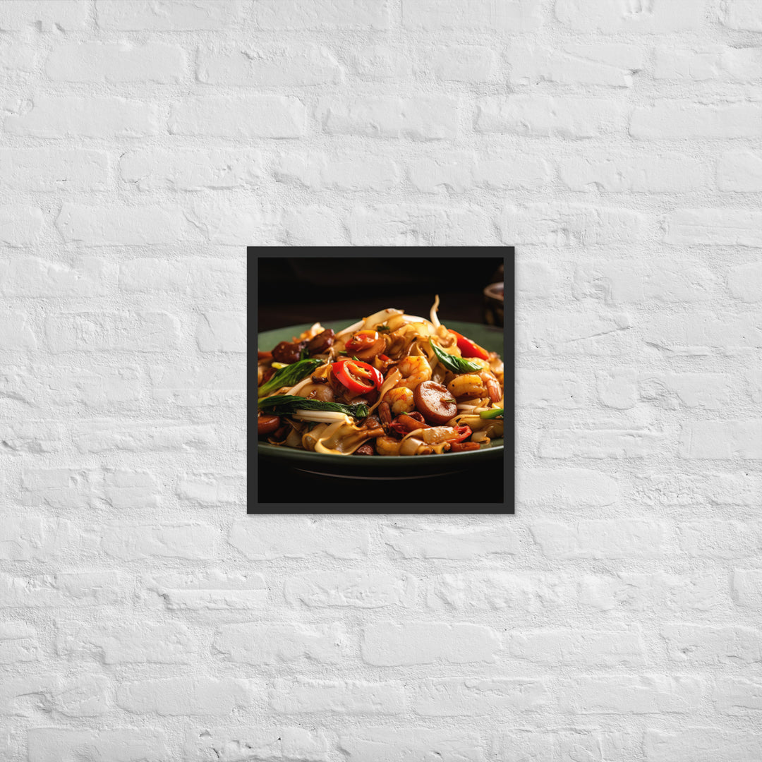 Char Kway Teow Framed poster 🤤 from Yumify.AI