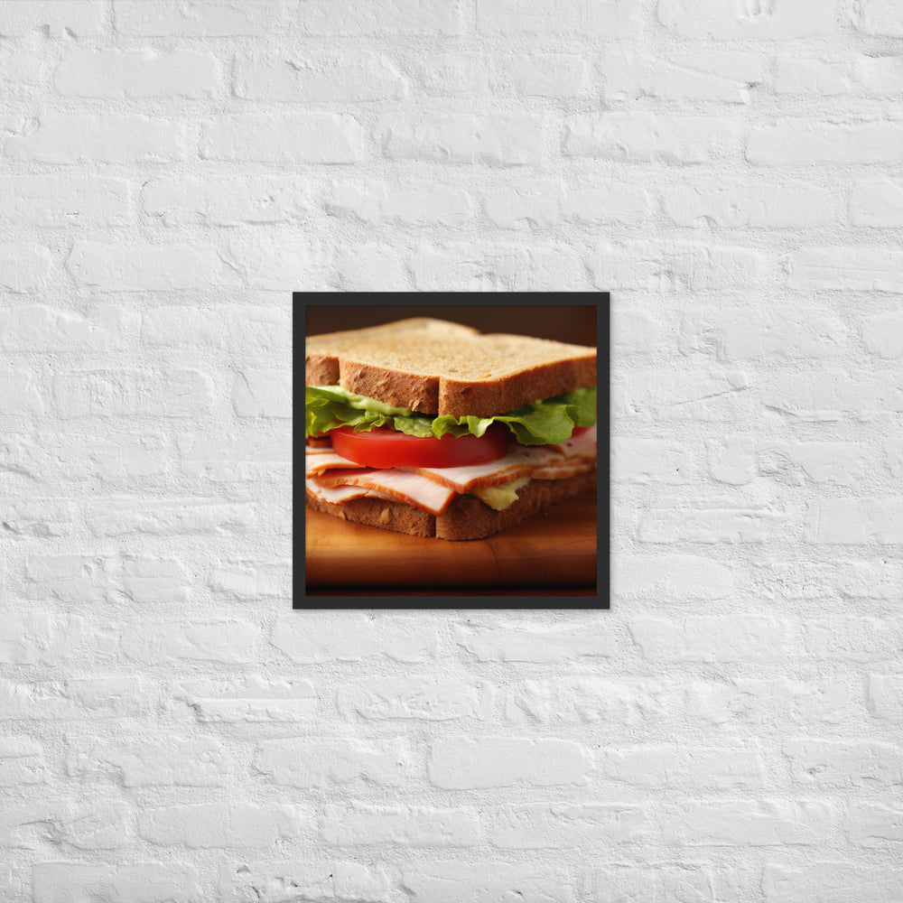 Turkey and Avocado Sandwich Framed poster 🤤 from Yumify.AI