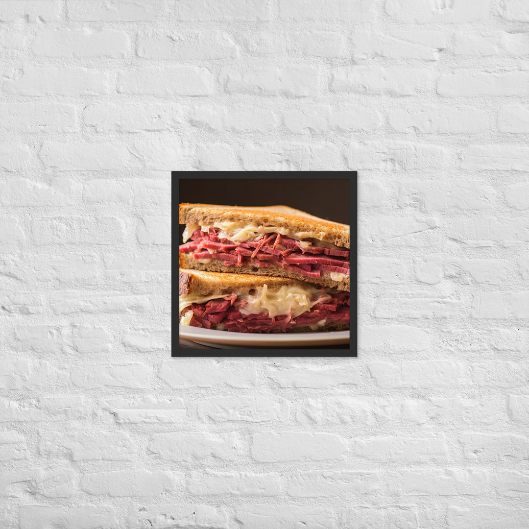 Reuben Sandwich Framed poster 🤤 from Yumify.AI