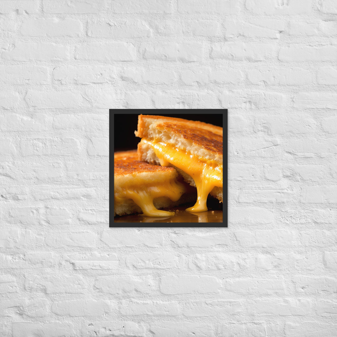 Grilled Cheese Sandwich Framed poster 🤤 from Yumify.AI