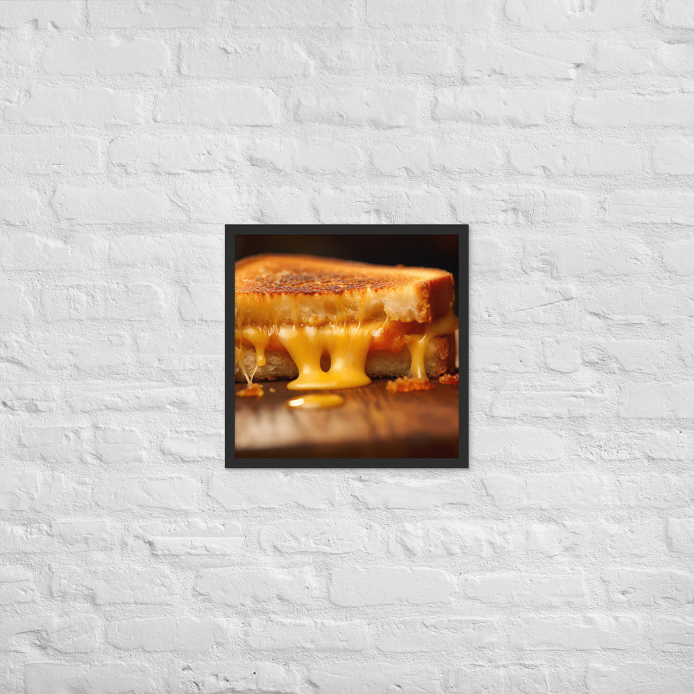 Grilled Cheese Sandwich Framed poster 🤤 from Yumify.AI