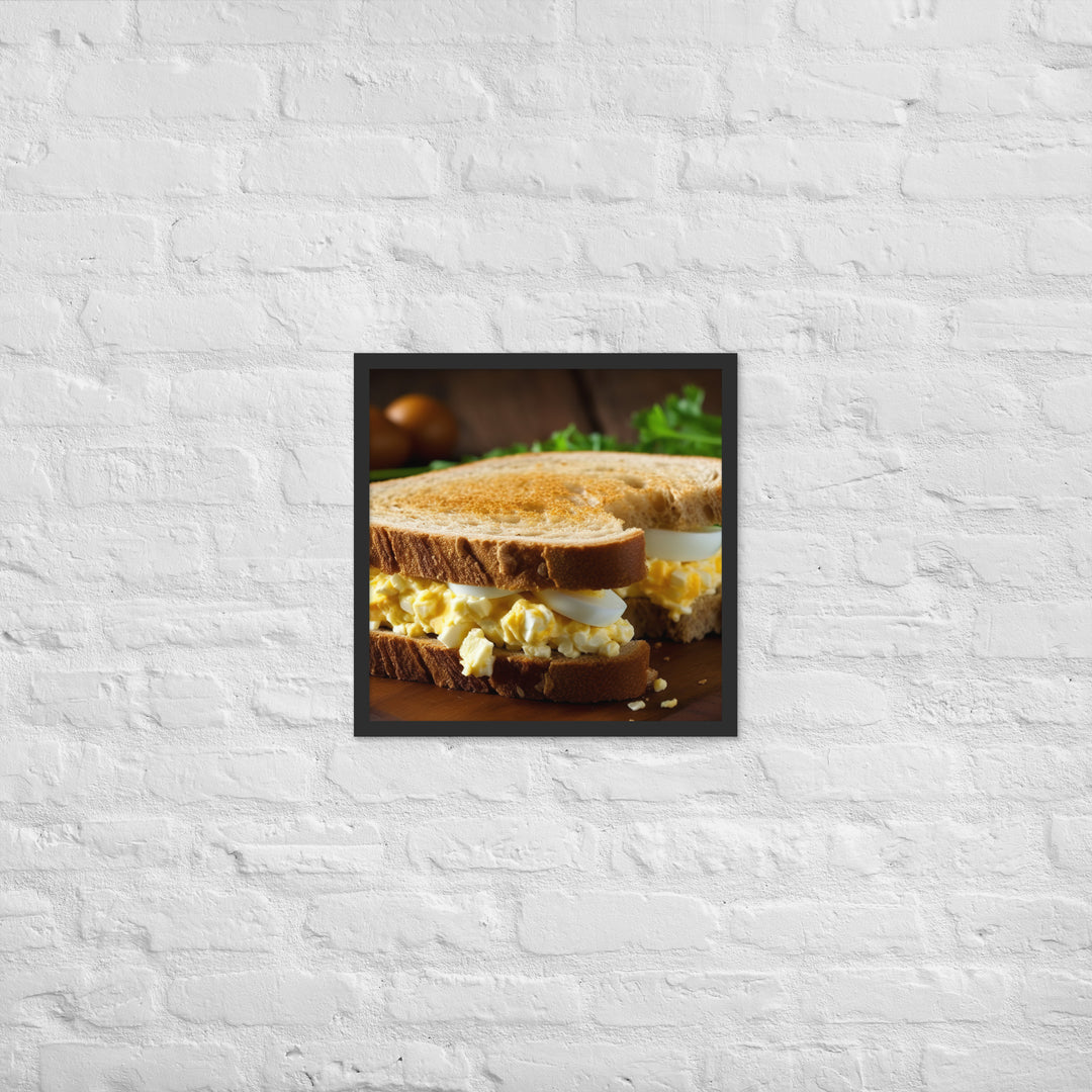 Egg Salad Sandwich Framed poster 🤤 from Yumify.AI