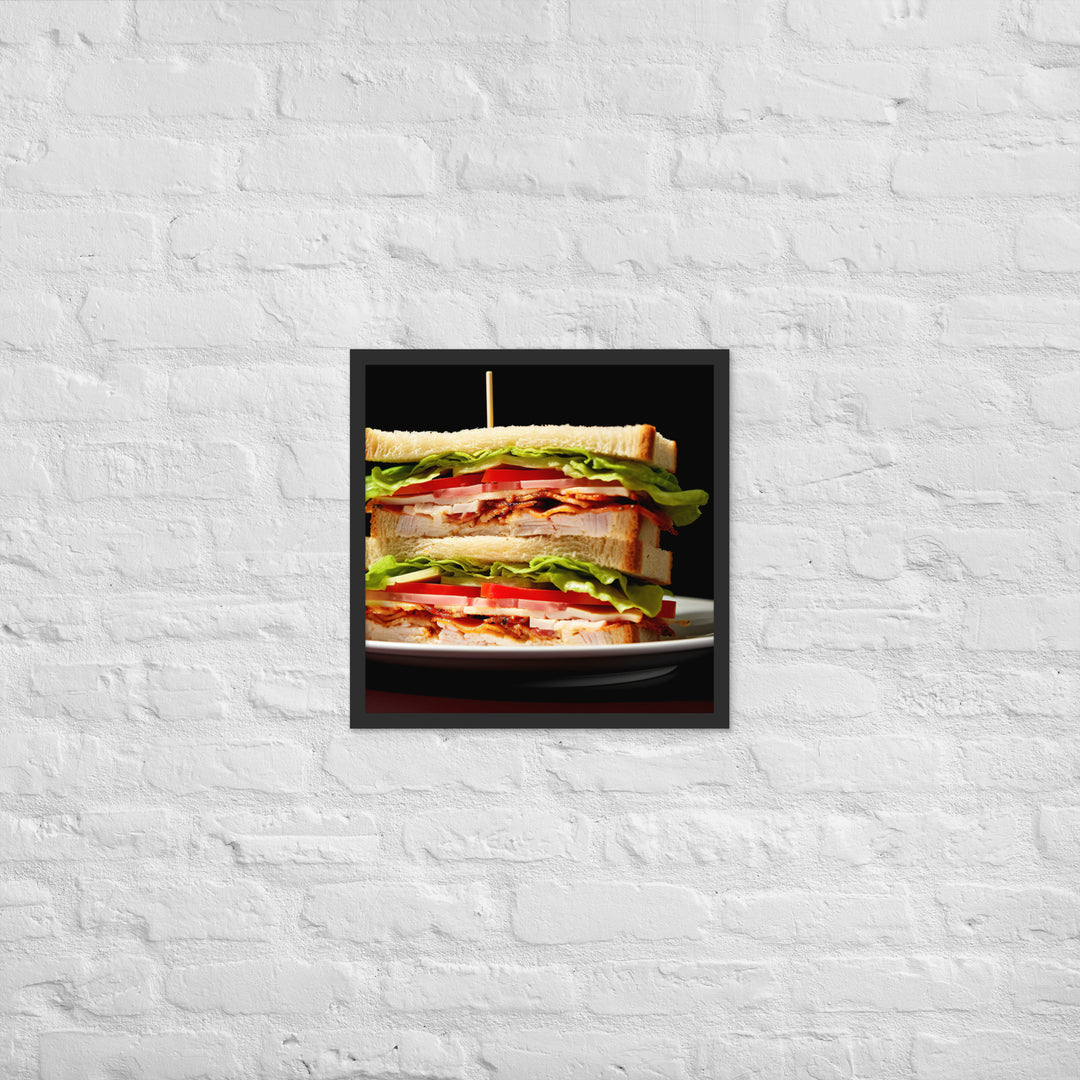 Club Sandwich Framed poster 🤤 from Yumify.AI