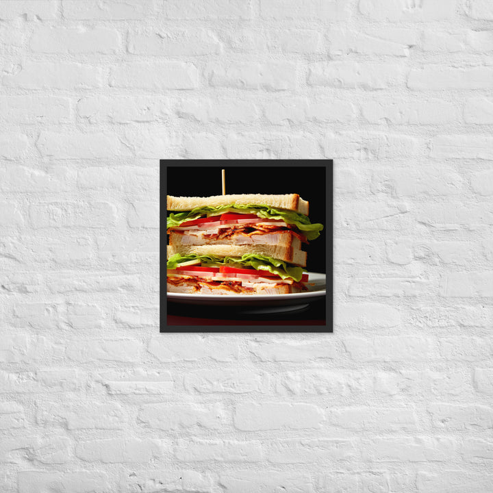 Club Sandwich Framed poster 🤤 from Yumify.AI