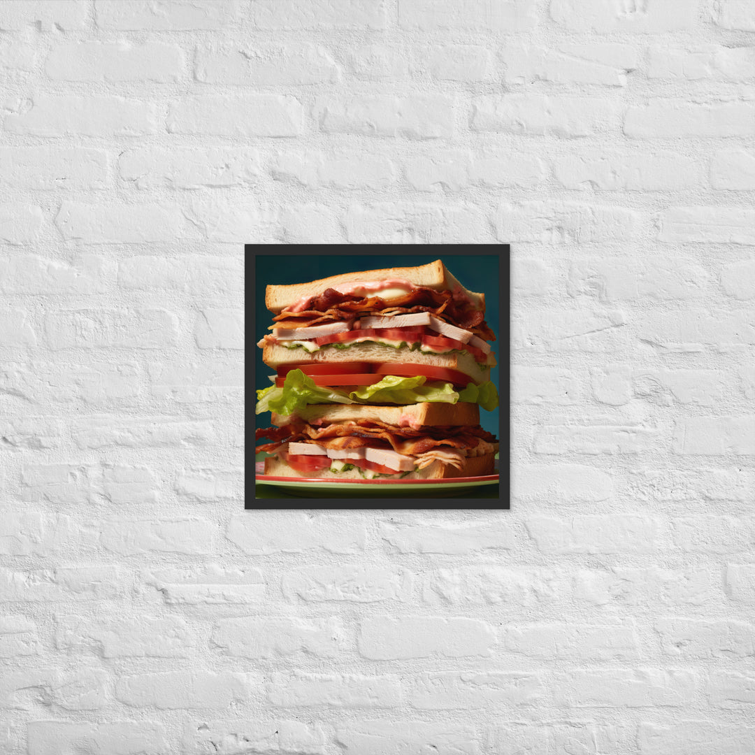 Club Sandwich Framed poster 🤤 from Yumify.AI