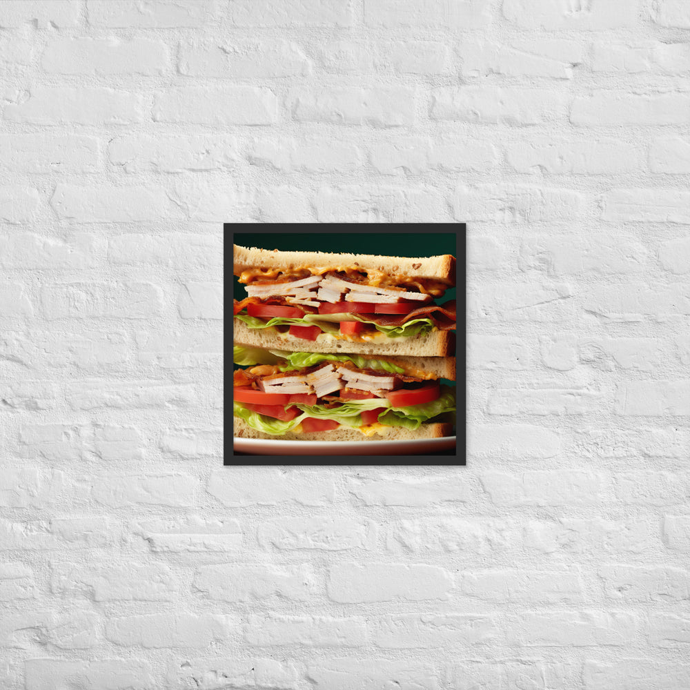 Club Sandwich Framed poster 🤤 from Yumify.AI