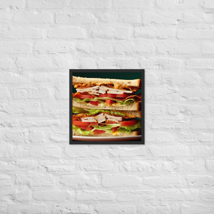 Club Sandwich Framed poster 🤤 from Yumify.AI