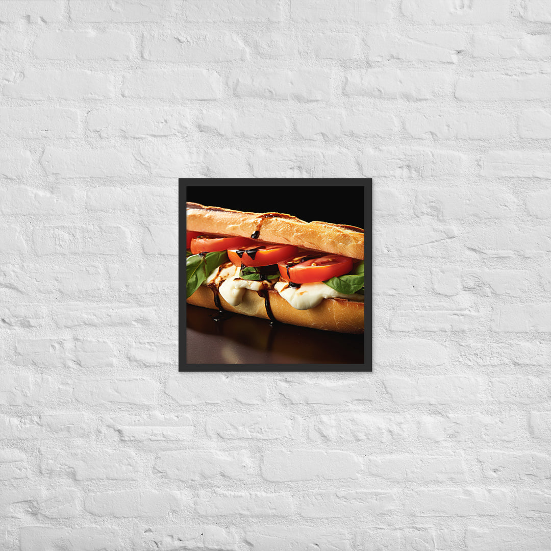 Caprese Sandwich Framed poster 🤤 from Yumify.AI