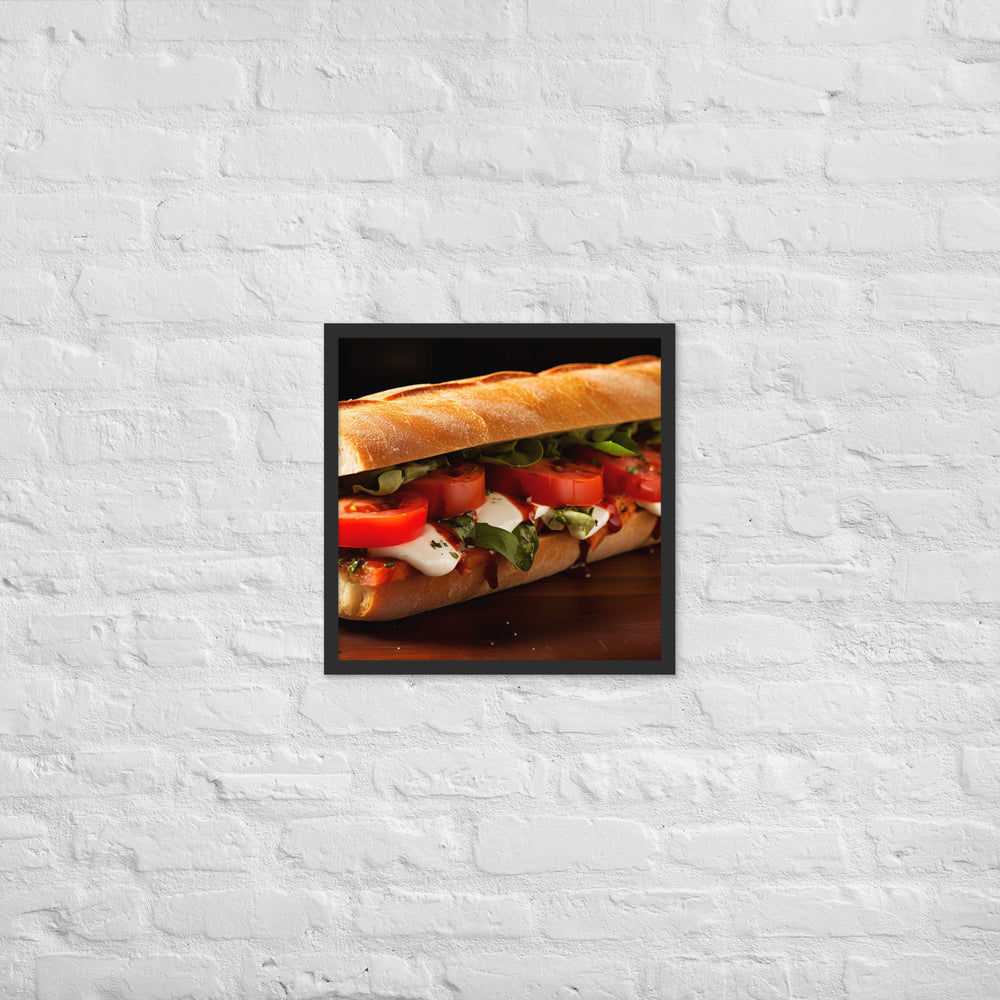 Caprese Sandwich Framed poster 🤤 from Yumify.AI