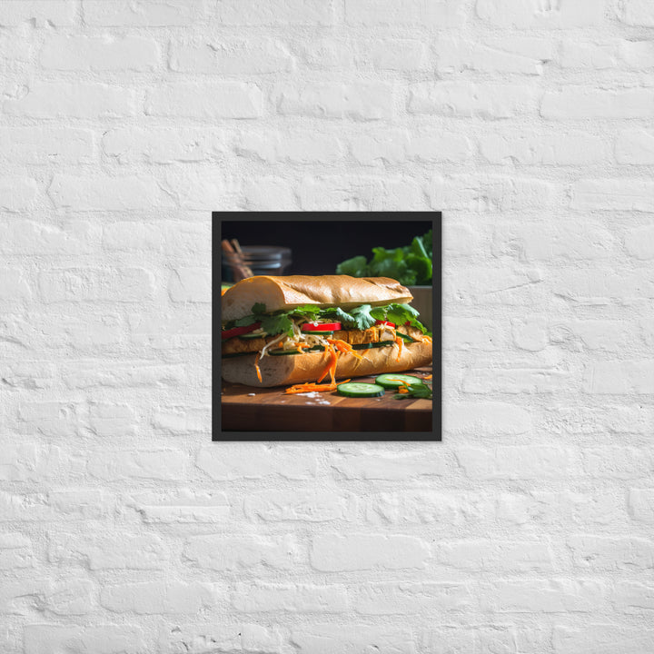 Grilled Pork and Pickled Vegetables Framed poster 🤤 from Yumify.AI