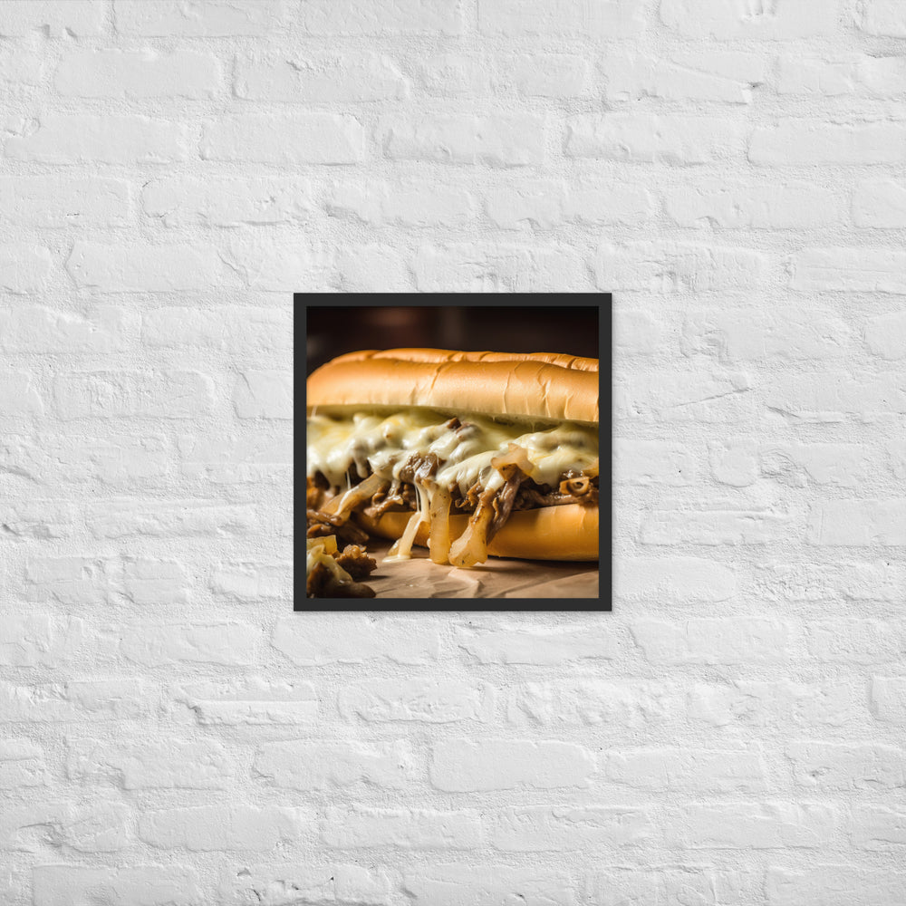 The Classic Philly Cheesesteak Framed poster 🤤 from Yumify.AI