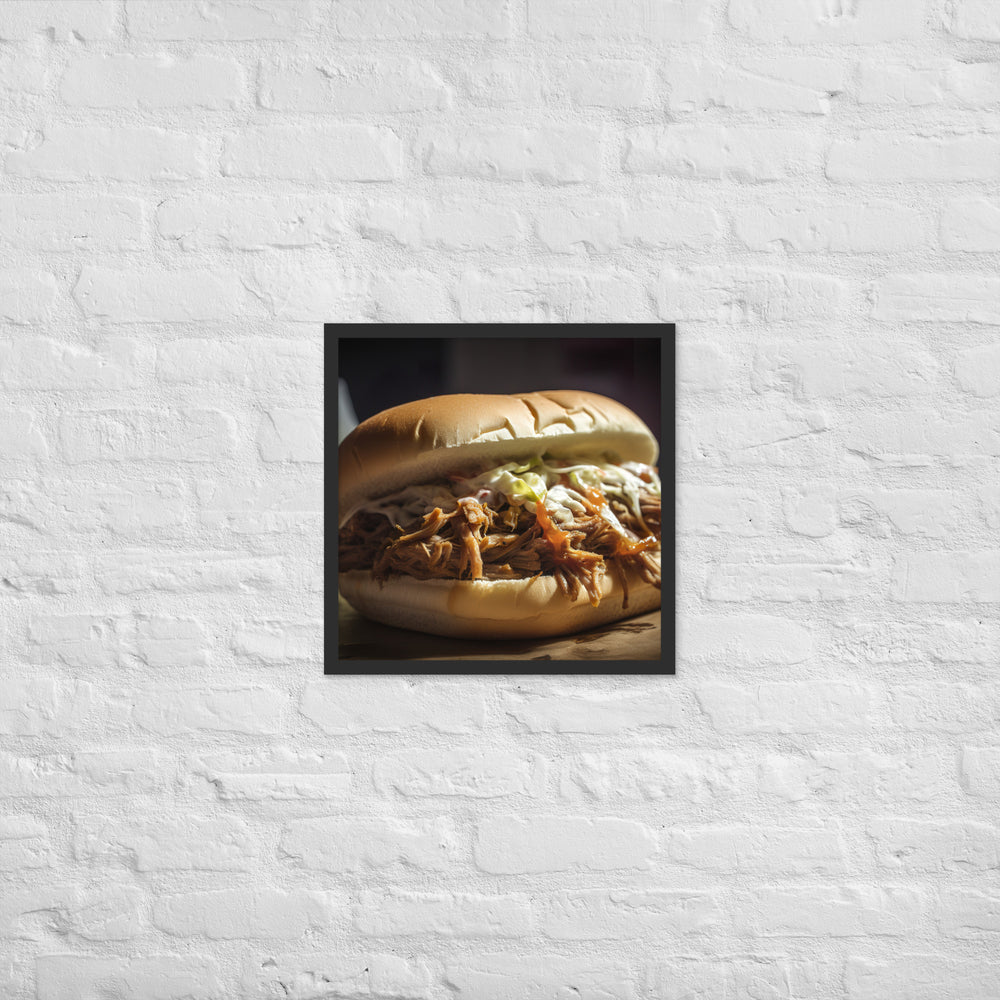 Pulled Pork Perfection Framed poster 🤤 from Yumify.AI