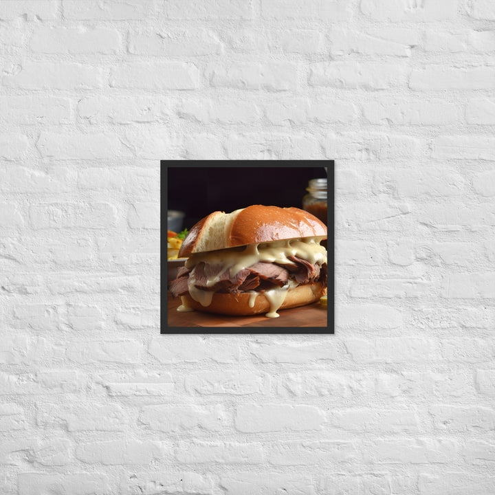 French Dip with Horseradish Mayo Framed poster 🤤 from Yumify.AI