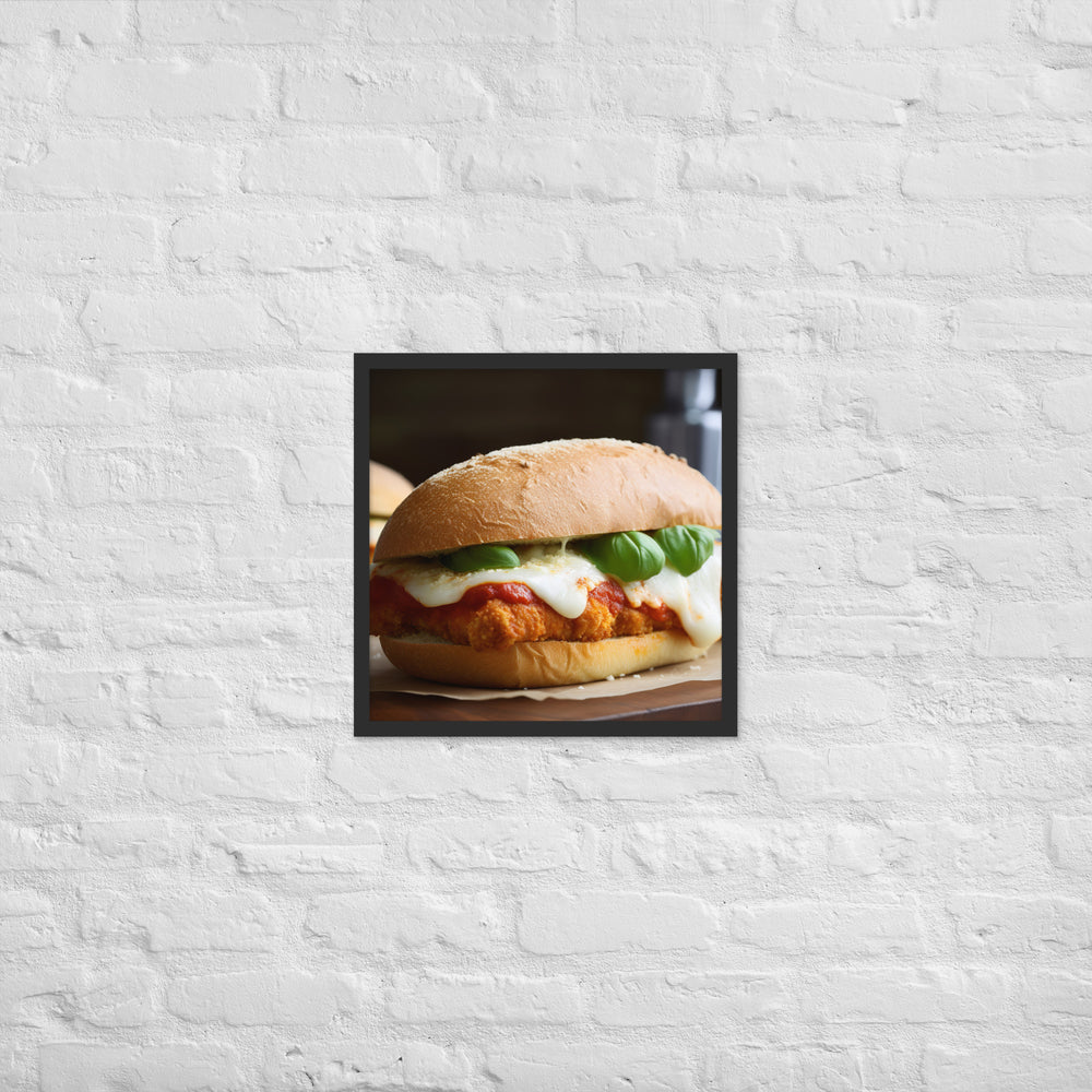Classic Chicken Parmesan Hero Framed poster 🤤 from Yumify.AI