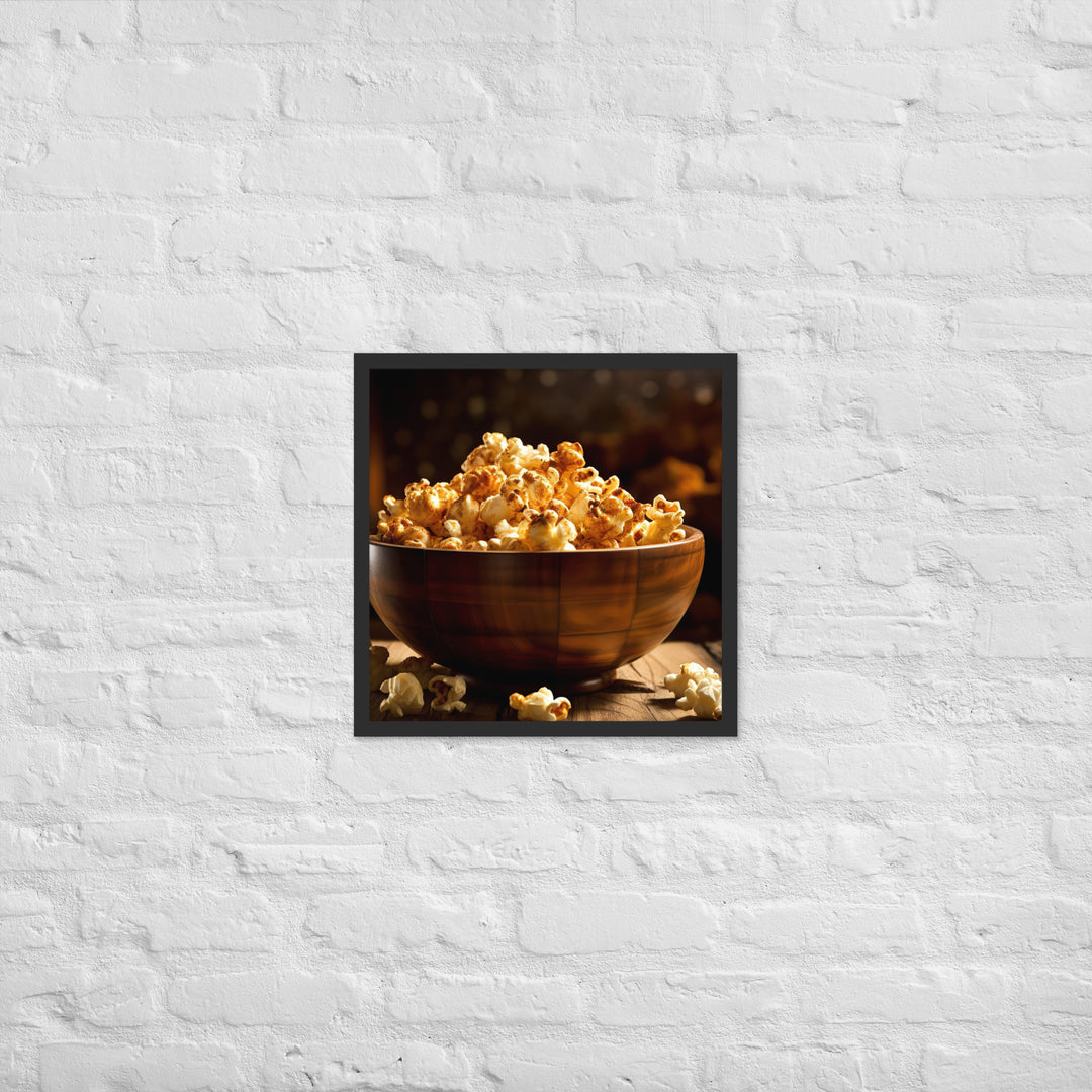 Spicy Popcorn Framed poster 🤤 from Yumify.AI