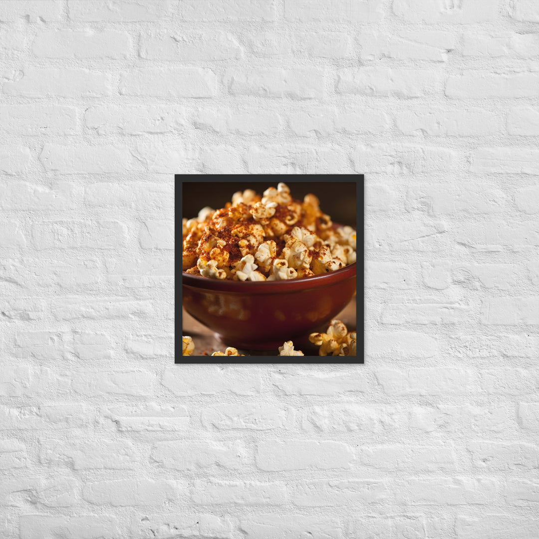 Spicy Popcorn Framed poster 🤤 from Yumify.AI