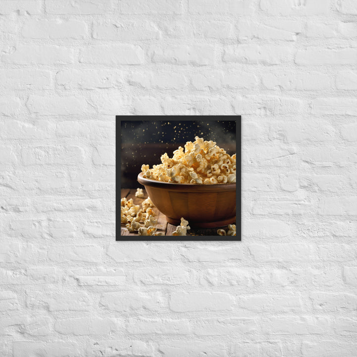 Garlic Parmesan Popcorn Framed poster 🤤 from Yumify.AI