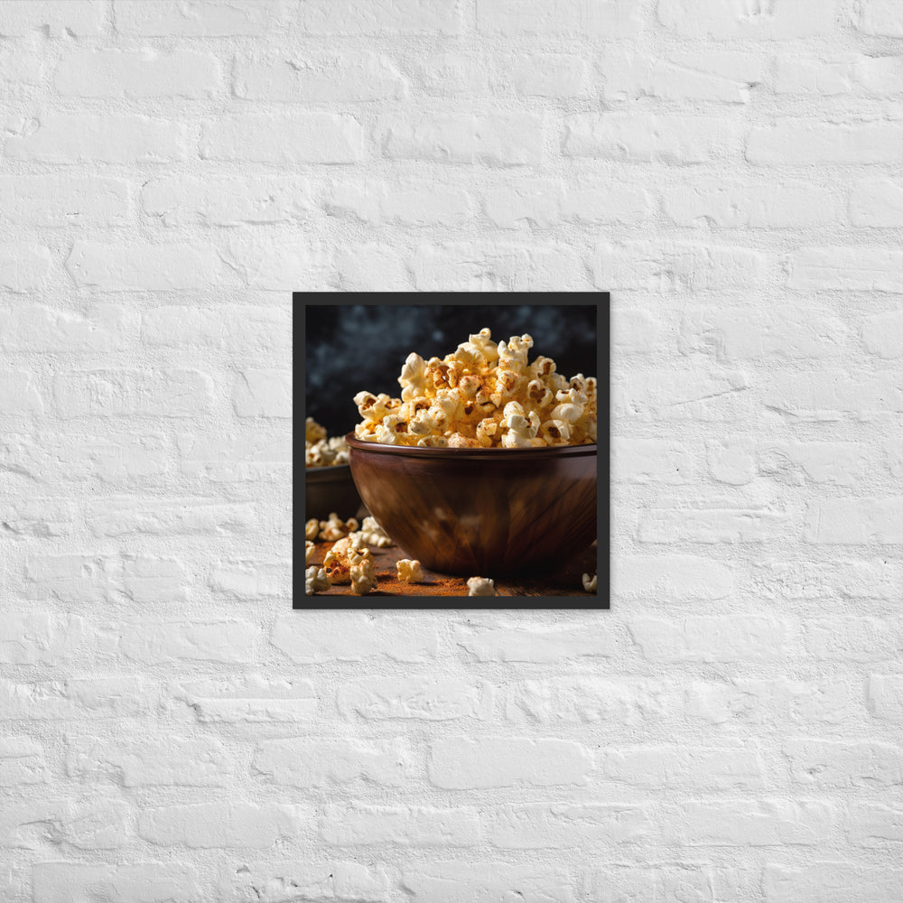 Garlic Parmesan Popcorn Framed poster 🤤 from Yumify.AI