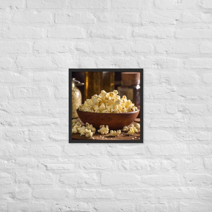 Garlic Parmesan Popcorn Framed poster 🤤 from Yumify.AI