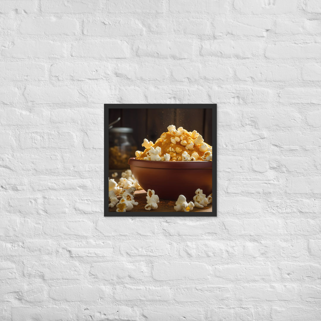 Cheese Popcorn Framed poster 🤤 from Yumify.AI