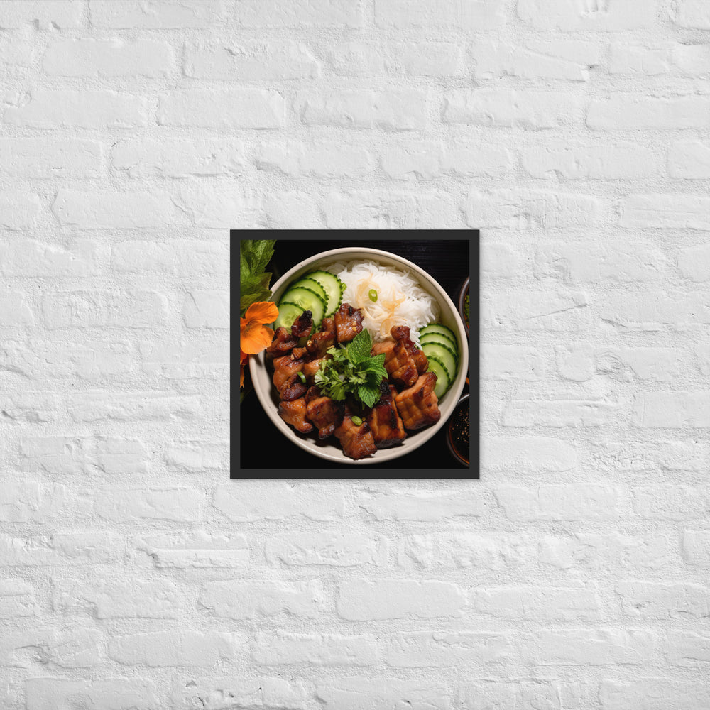 Bun Cha Framed poster 🤤 from Yumify.AI