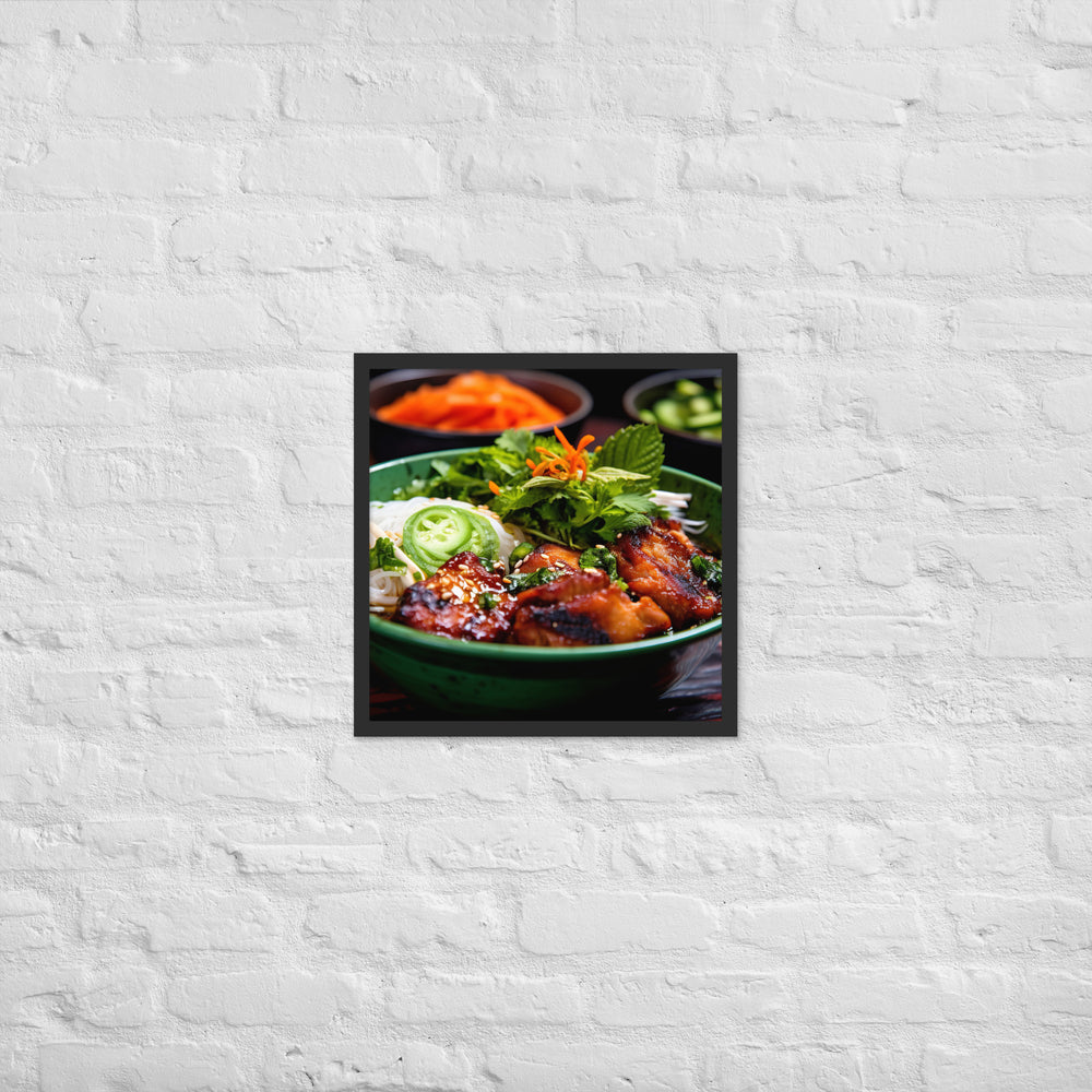 Bun Cha Framed poster 🤤 from Yumify.AI