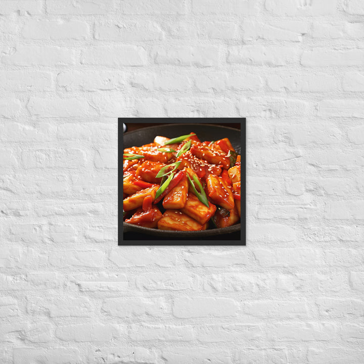 Tteokbokki Framed poster 🤤 from Yumify.AI