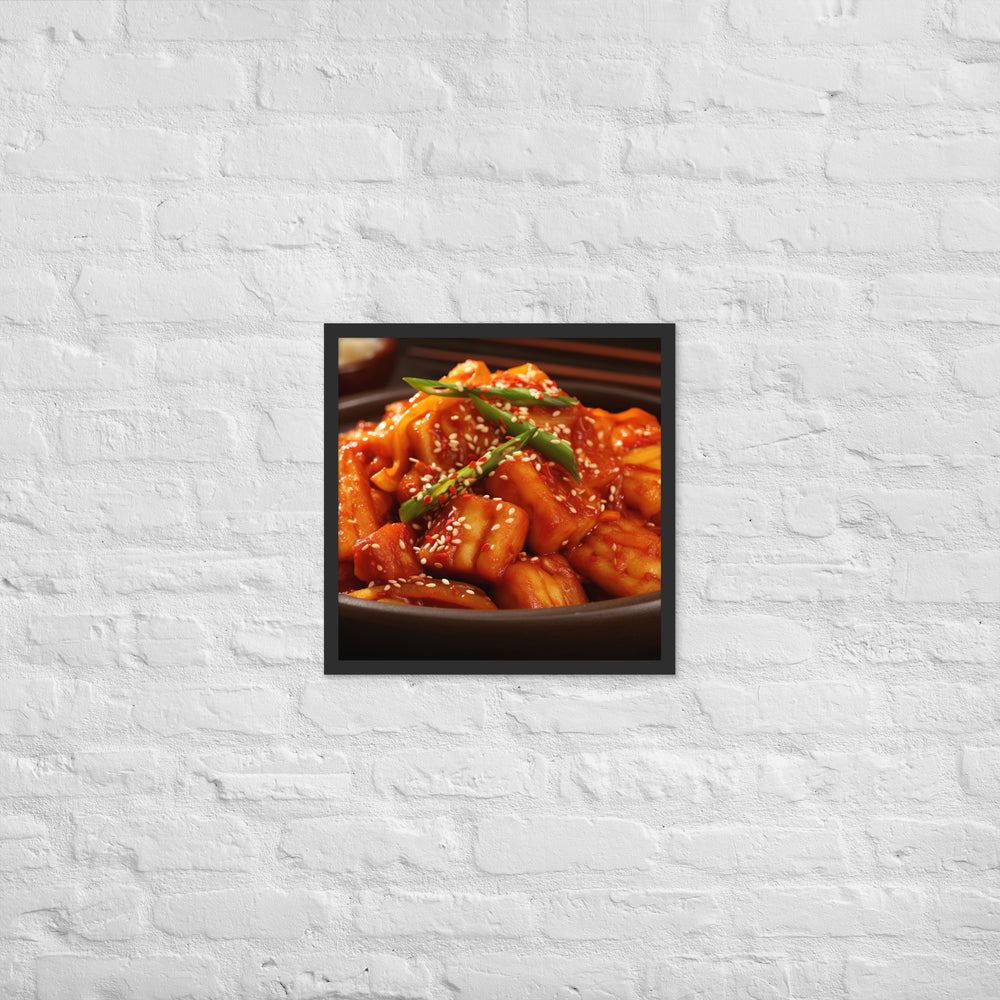 Tteokbokki Framed poster 🤤 from Yumify.AI