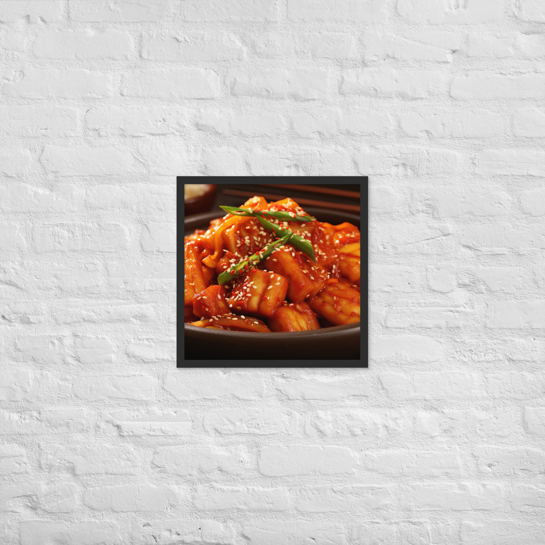 Tteokbokki Framed poster 🤤 from Yumify.AI