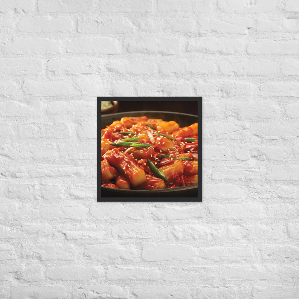 Tteokbokki Framed poster 🤤 from Yumify.AI