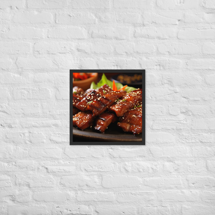 Korean BBQ Framed poster 🤤 from Yumify.AI