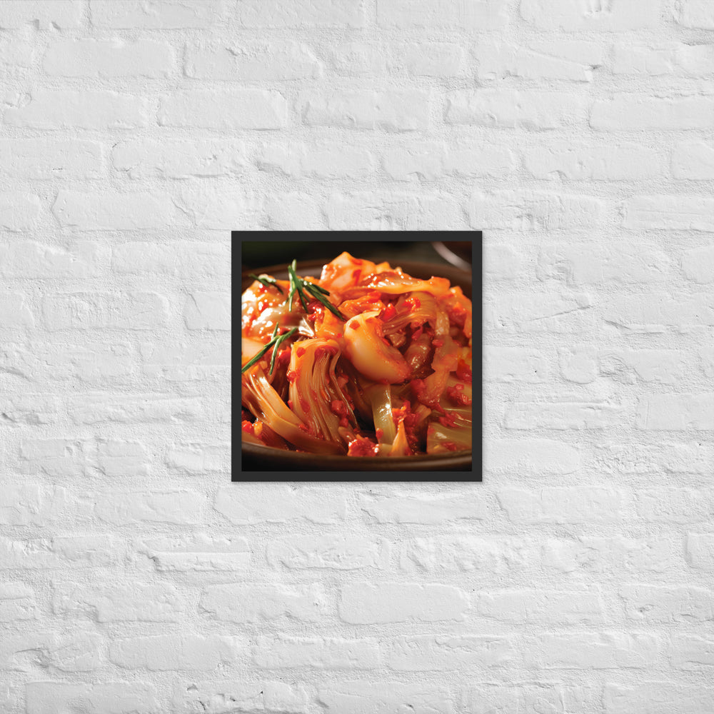 Kimchi Framed poster 🤤 from Yumify.AI