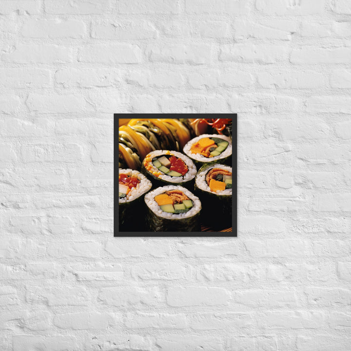 Kimbap Framed poster 🤤 from Yumify.AI