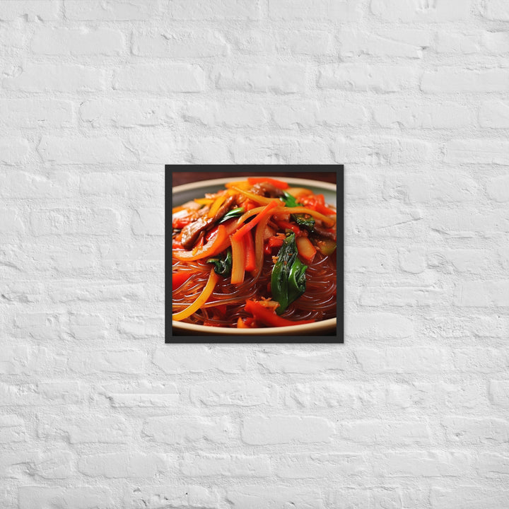 Japchae Framed poster 🤤 from Yumify.AI