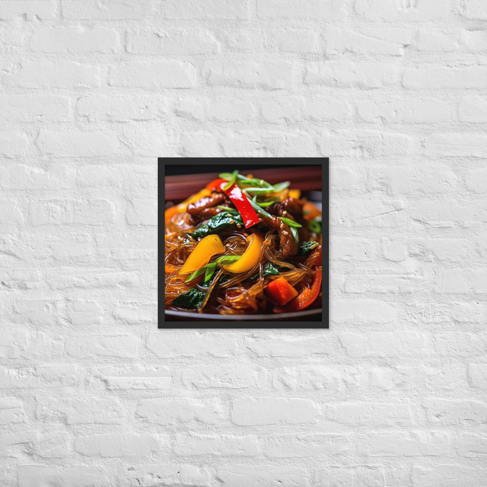 Japchae Framed poster 🤤 from Yumify.AI