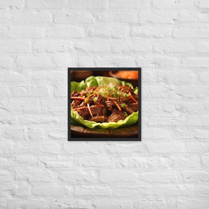 Bulgogi Framed poster 🤤 from Yumify.AI