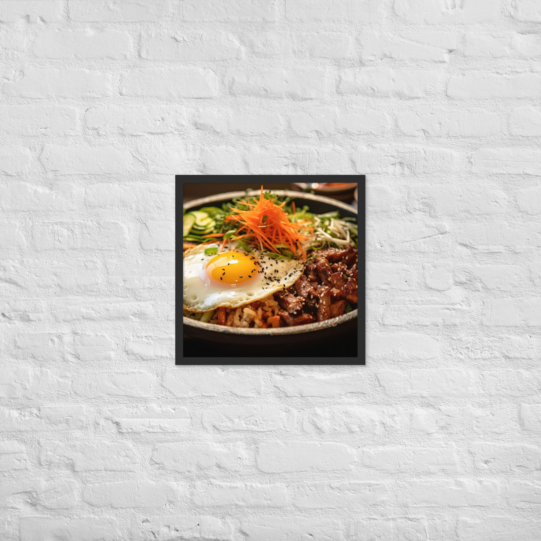 Bibimbap Framed poster 🤤 from Yumify.AI