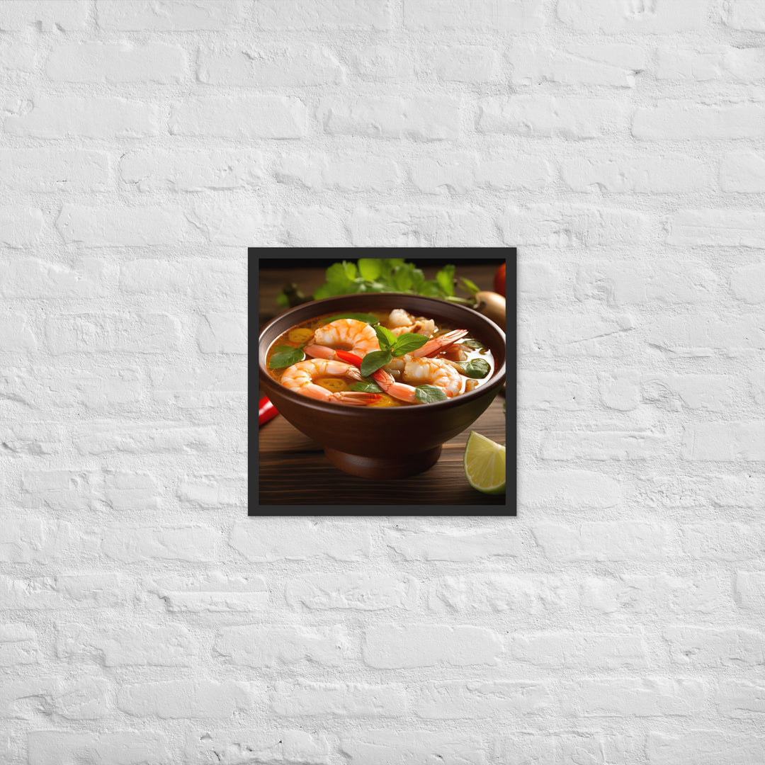 Tom Yum Soup Framed poster 🤤 from Yumify.AI