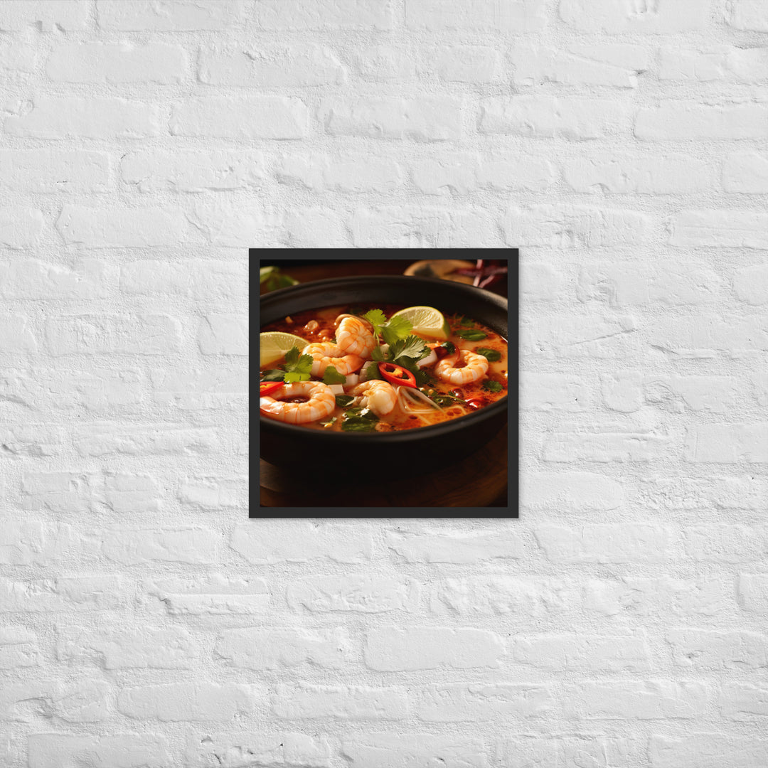 Tom Yum Soup Framed poster 🤤 from Yumify.AI