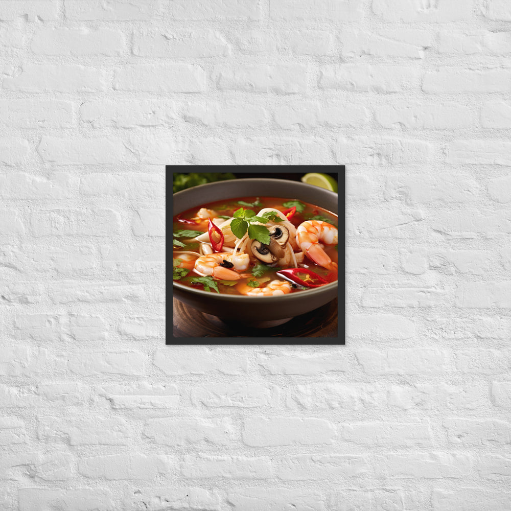 Tom Yum Soup Framed poster 🤤 from Yumify.AI