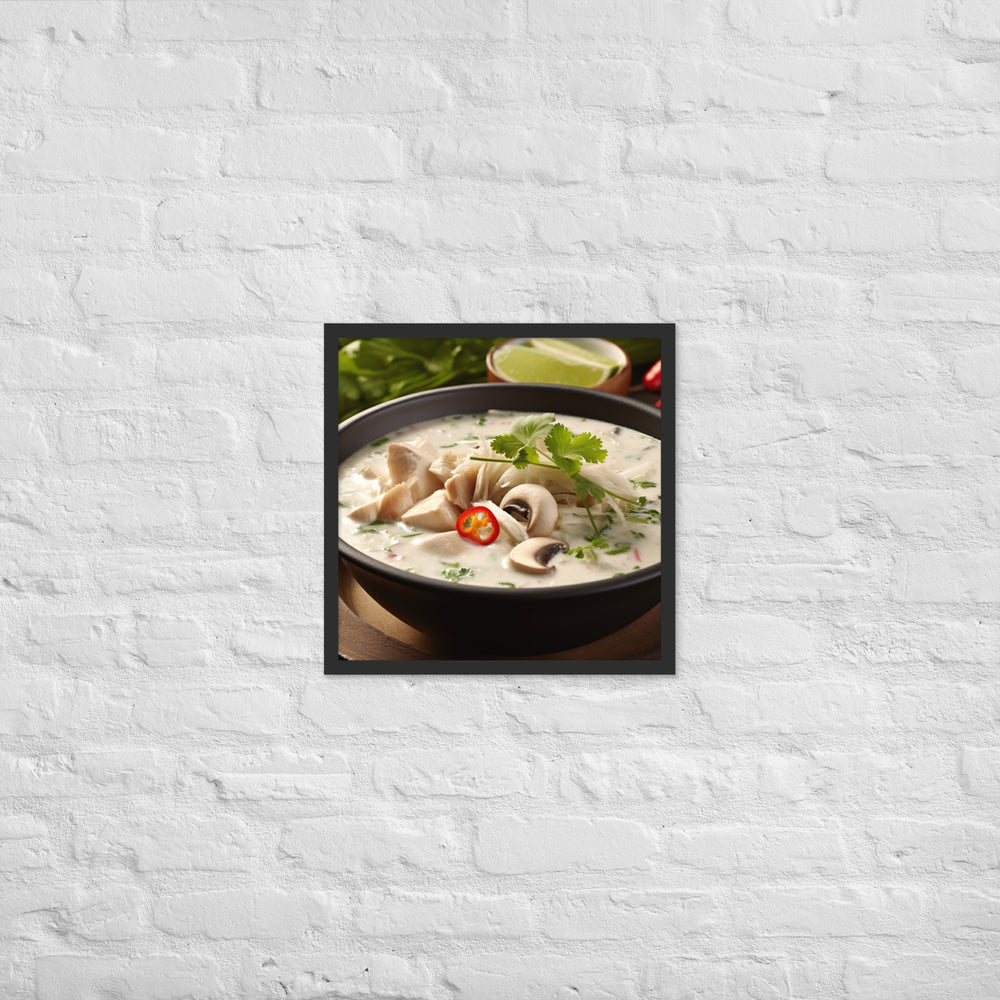 Tom Kha Gai Framed poster 🤤 from Yumify.AI