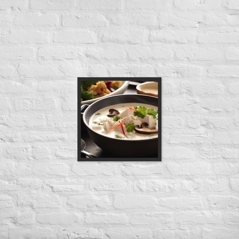 Tom Kha Gai Framed poster 🤤 from Yumify.AI