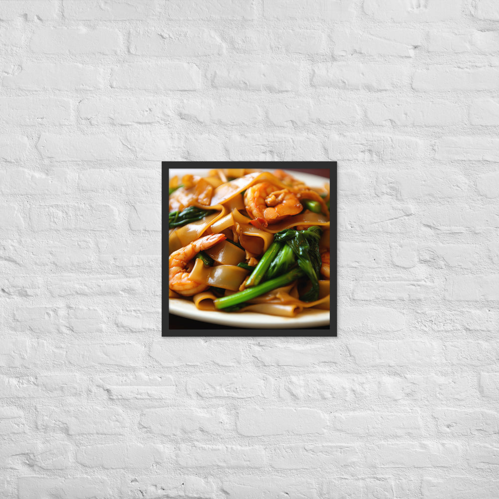 Pad See Ew Framed poster 🤤 from Yumify.AI