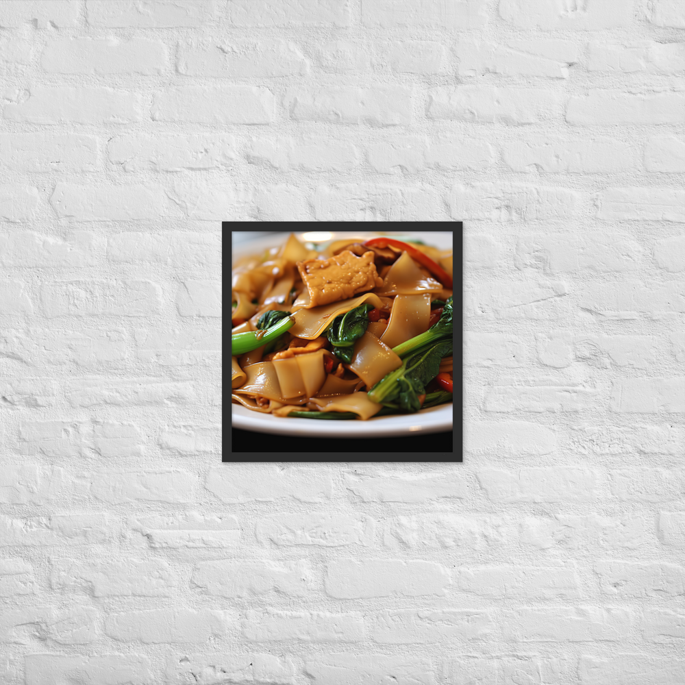 Pad See Ew Framed poster 🤤 from Yumify.AI