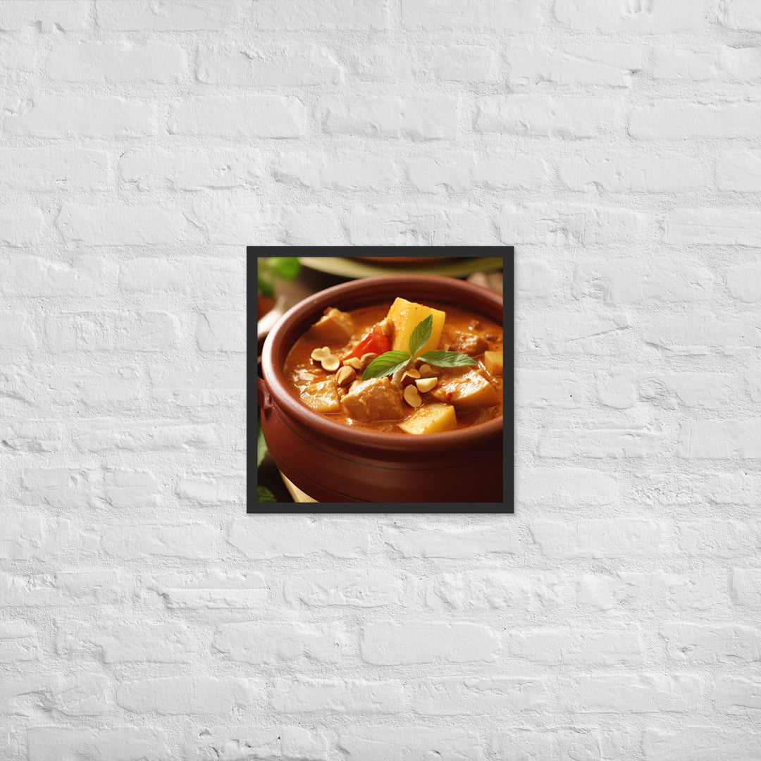 Massaman Curry Framed poster 🤤 from Yumify.AI