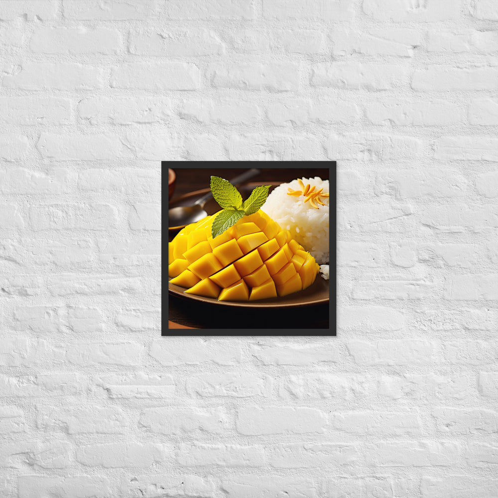 Mango Sticky Rice Framed poster 🤤 from Yumify.AI
