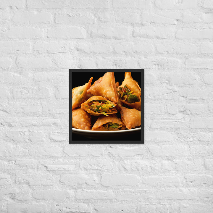 Samosas Framed poster 🤤 from Yumify.AI