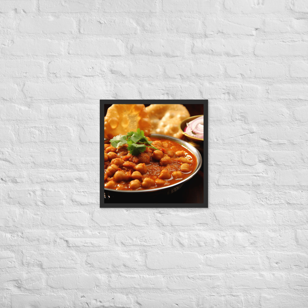 Chole Bhature Framed poster 🤤 from Yumify.AI